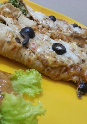 A picture of Wheat Enchiladas.