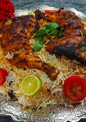 A picture of Chicken Tikka Biryani.