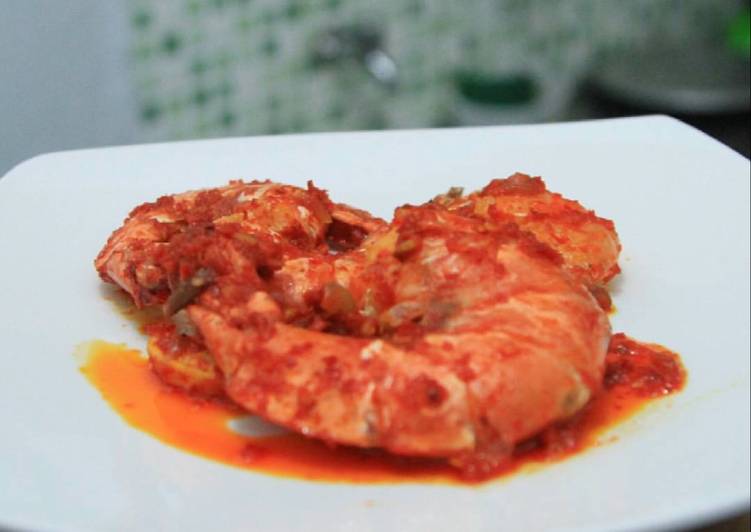 Udang windu balado