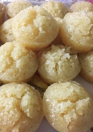 Hình của món Bánh bò đường thốt nốt cốt dừa hấp.