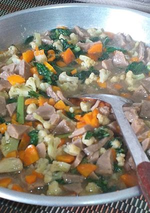 Foto resep Capjay putih simple