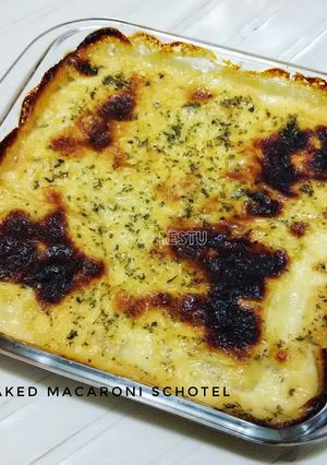 Foto resep Baked Macaroni Schotel (makaroni panggang tanpa dikukus)