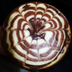 A picture of Eggless Marble cake.