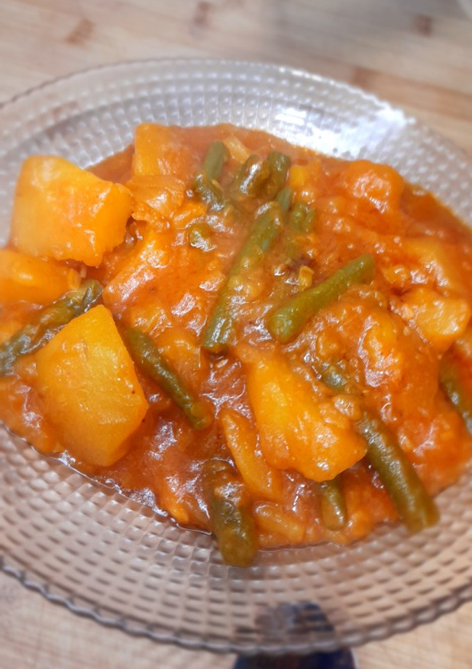 Una foto de Guiso de patatas con verduras
