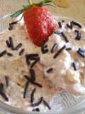 Reusing left over cake....Cake ice cream