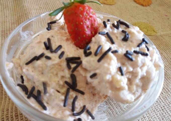 Reusing left over cake....Cake ice cream
