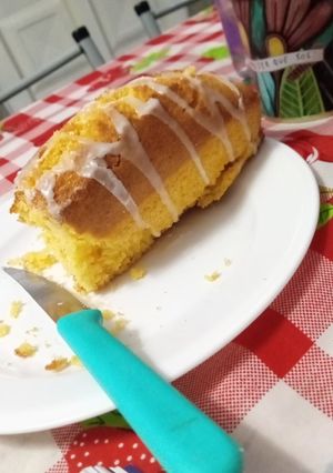 Una foto de Budín de limón súper económico de polenta