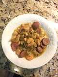 Jambalaya with Andouille Sausage, Grilled Chicken and Shrimp