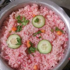 A picture of Bitroot rice.