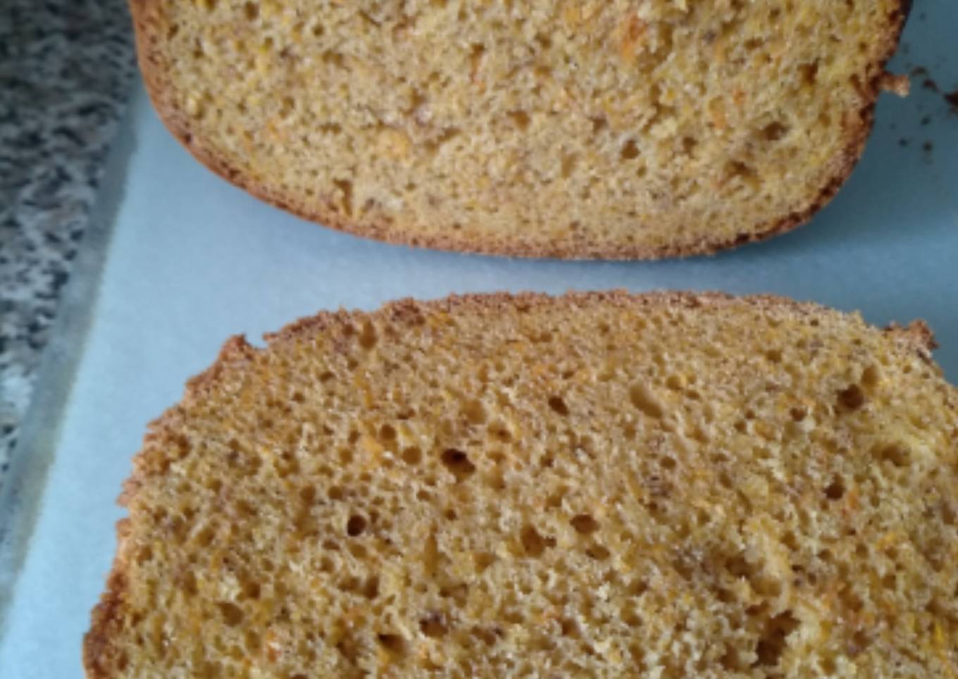 Bizcocho de calabaza y fresas