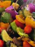 Espetadas de Legumes e Cogumelos