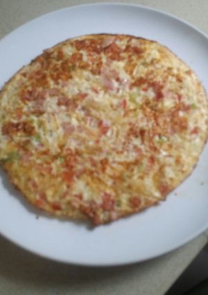 Una foto de Tortilla de huevo y vegetales