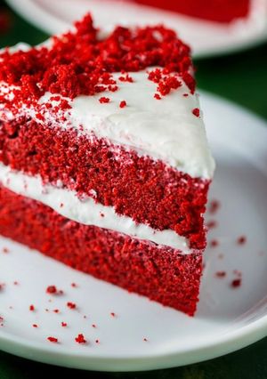 A picture of Soft Red velvet cake.
