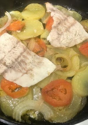 Una foto de Pescado con papas