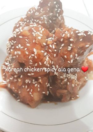 Foto resep Korean chicken spicy