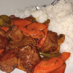 A picture of Vegetarian Seitan Stew.