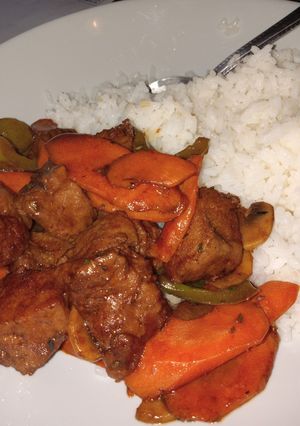 A picture of Vegetarian Seitan Stew.
