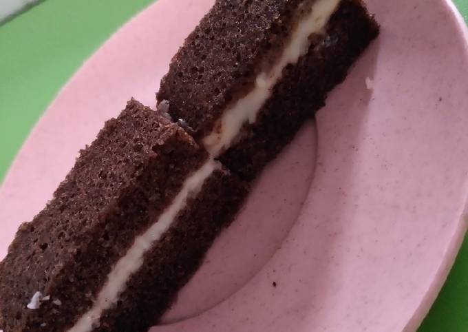 Bolu ketan hitam kukus cheese cake