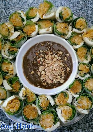 Hình của món Bò Bía Chay.