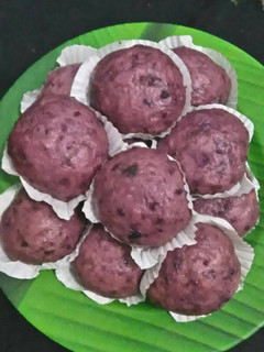 Foto resep Bakpao ubi ungu isi keju susu
