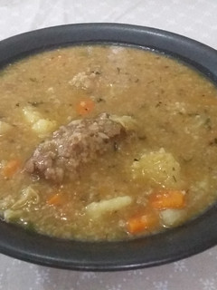 Una foto de Sopa de Arroz de Cebada
