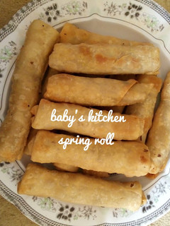 A picture of Homemade spring roll.