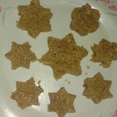 A picture of Jaggery rice.