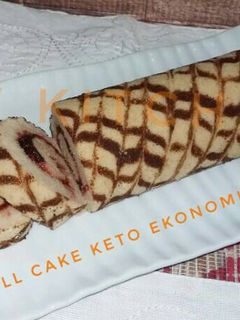 Foto resep Roll Cake Ekonomis #Keto