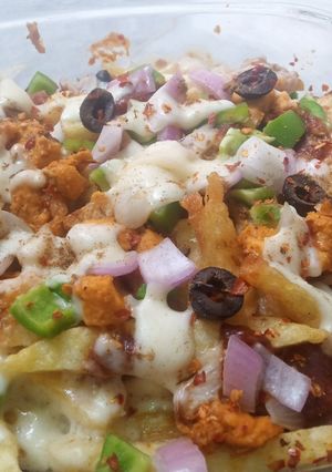 A picture of Pizza fries 🍕 🍟.