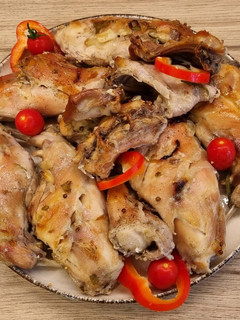 Házinyúl egyszerűen sütve recept fotója