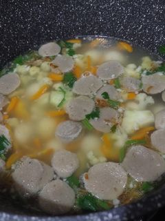 Foto resep Sayur Sop Bakso Kuah Bening