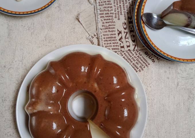 Resep Puding Zebra Roti Tawar Anti Gagal