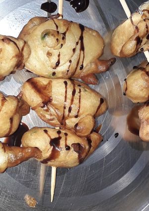 A picture of Healthy banana fritters.
