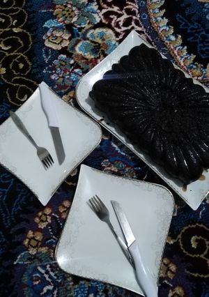 عکسی از دستور کیک خیس شکلاتی😍😍😍