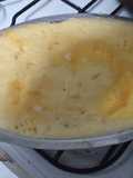 Pastel de papa con carne cortada a cuchillo
