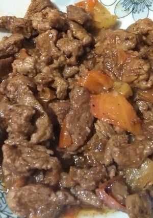 صورة لوصفة لحمة خاروف العيد بالبندوره