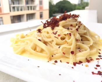 How To Cooking Recipe Carbonara Fettuccine Very Delicious