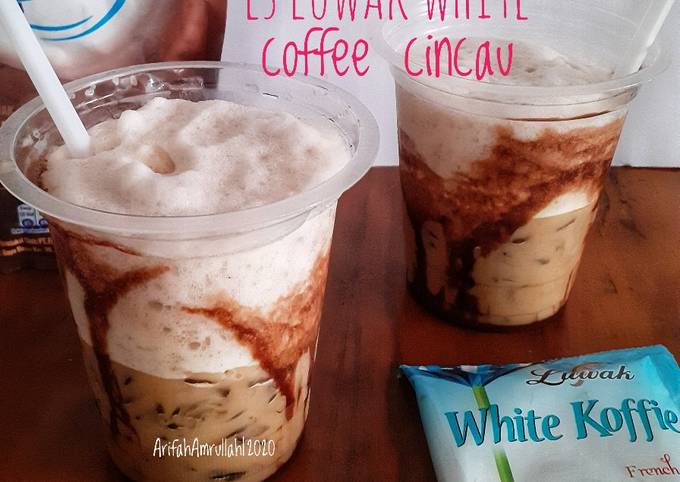Resep Es Luwak White Coffee Cincau oleh arifah amrullah - Cookpad