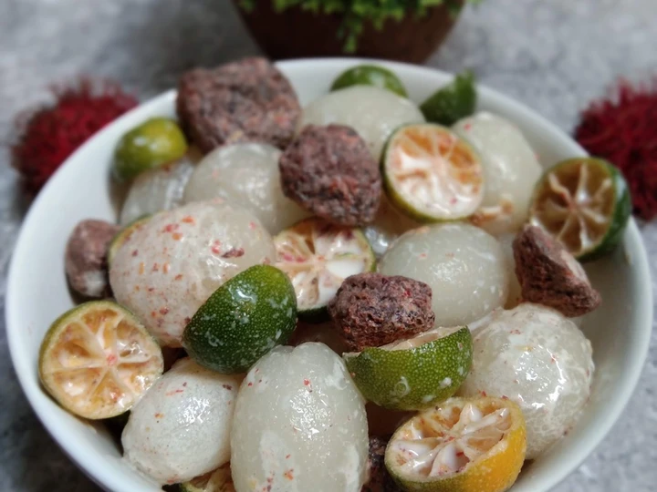 Easy Ways Make Recipes Asinan Rambutan the So Delicious Delicious.
