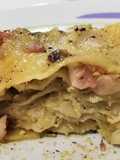 Lasagna with Bacon, Smoked Scamorza, and Pistachio Pesto