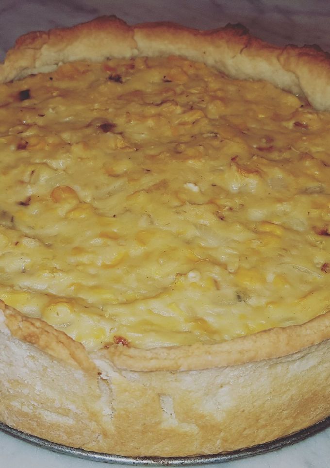 Una foto de Tarta de choclo con masa integral