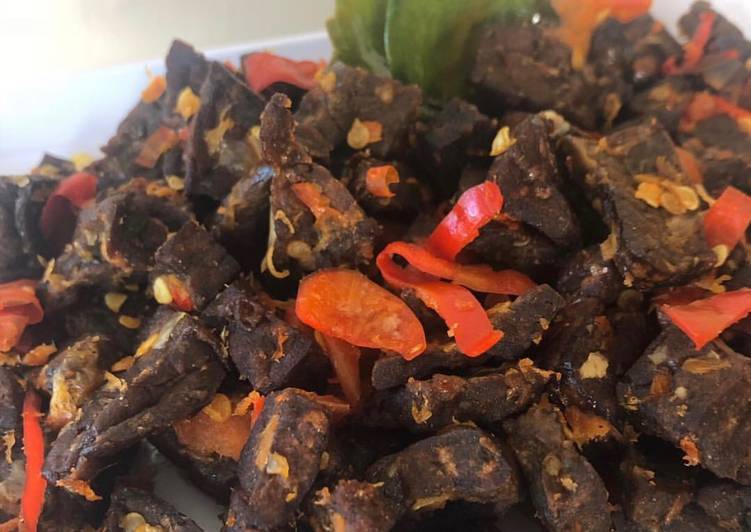 Cara Membuat Dendeng Paru Balado Gampang