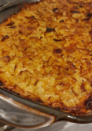 Une photo de Gâteau de pommes de terre aux oignons