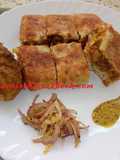 Mughlai paratha/ Moghlai porota (Chicken minced stuffed)