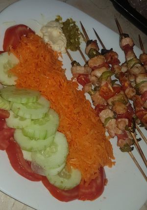 صورة لوصفة شواء سكالوب وسلاطة