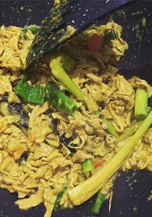 Foto resep Usus ayam bumbu kuning ala warteg simple #5resepterbaruku