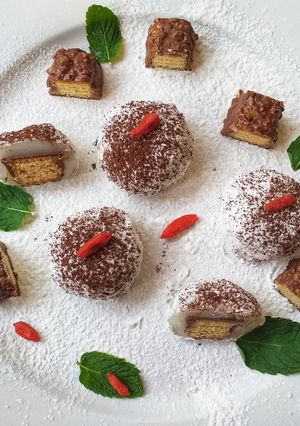 Foto resep Mochi isi Wafer Caramel (tanpa tepung ketan)