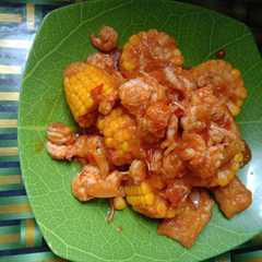 A picture of Udang Tumis Asam Manis.