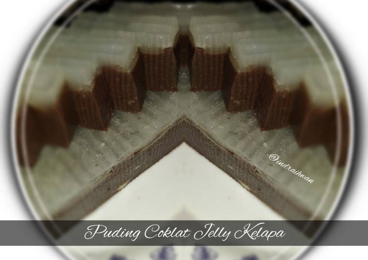 Puding Coklat Jelly Kelapa