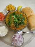 Moong Matki (moth) Misal Pav